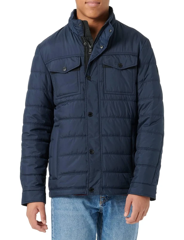 bugatti Men's 270400-29032 Jacket, Navy, Standard