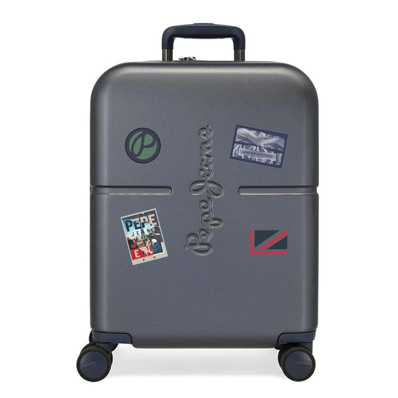 Pepe Jeans Chest Cabin Suitcase, 40 x 55 x 20 cm, Blue, 40x55x20 cms, Cabin Suitcase