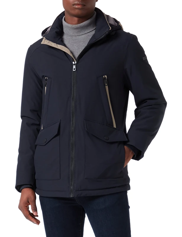 bugatti Men's 274413-29034 Jacket, Navy, 48 cm