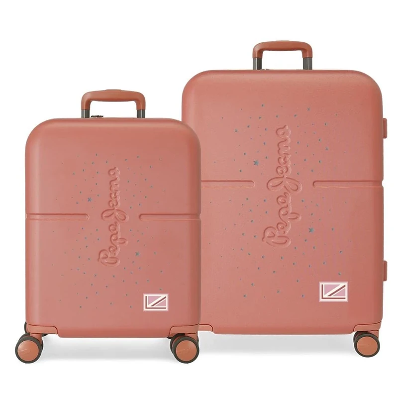 Pepe Jeans Jane Suitcase Set, 48 x 70 x 28 cm, red, 48x70x28 cms, Suitcase Set