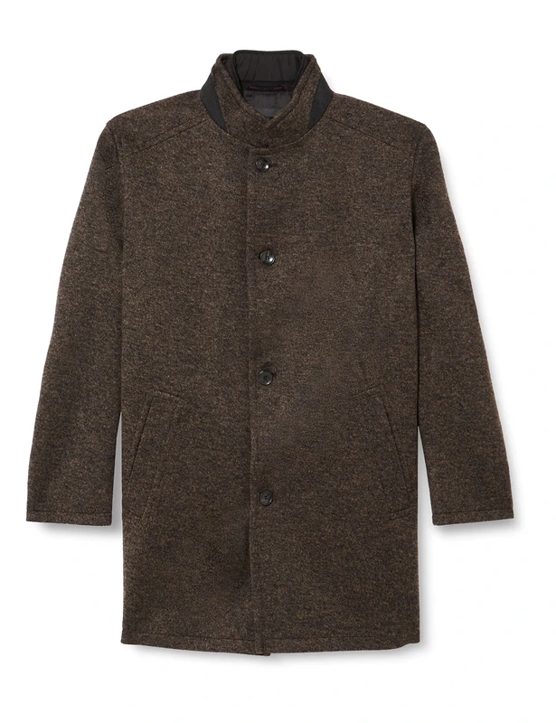 bugatti Men's 228728-24071 Wool Coat, Brown, 40