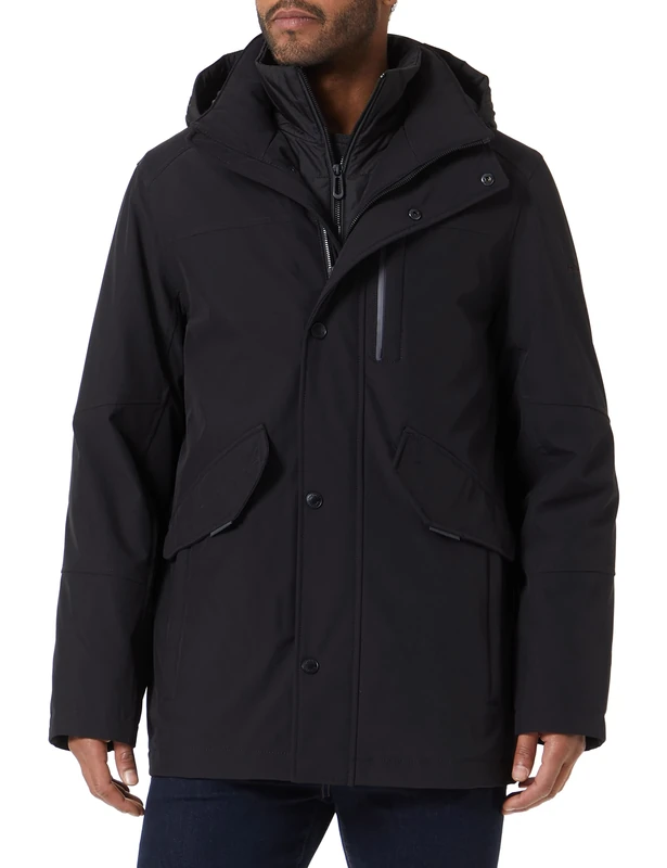 bugatti Men's 273528-29041 Jacket, Black, Standard