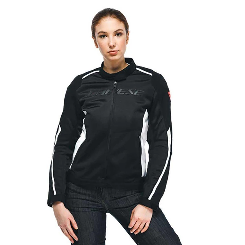 Dainese Hydraflux 2 Air Lady D-Dry Jacket, Waterproof Motorcycle Jacket, Women, Black/Black/White, 48