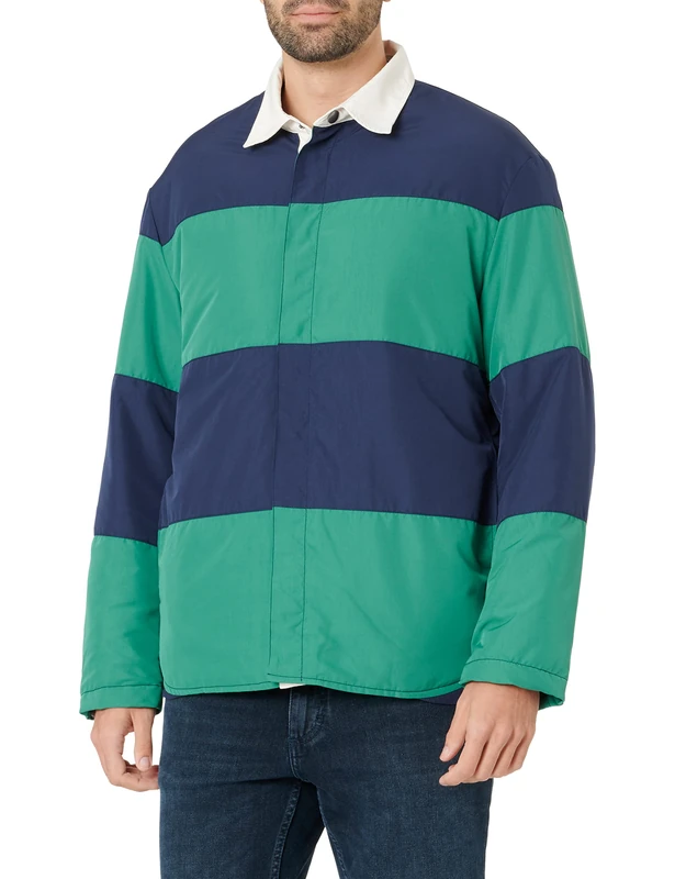 United Colors of Benetton Men's Vest 2VEGUN011, Multicolored Blue and Green 902, M