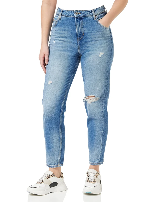 Mustang Women's Moms Jeans, Medium Blue 575, W26/L34 - Image 1