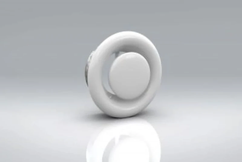 Brookvent 125mm | Metal Air Valve - Extract - Fire Rated - White