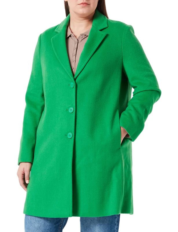 United Colors of Benetton Women's Coat 2YDTDN012, Green 91B, 46