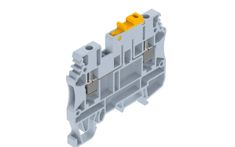 Elmex Knife Disconnect Terminal 2.5mmGrey for common bar pack of 100