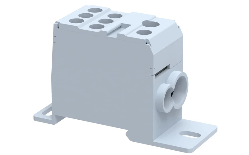 Elmex Panel mounted distribution block Incomer 35mm, Out going 1x 16mm & 1x 10mm Pack of 10