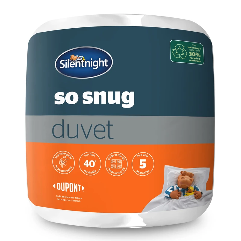 Silentnight So Snug Super-King Bed Duvet Quilt - 15 Tog Winter Warm Cosy Thick Duvet Hypoallergenic and Machine Washable, Double