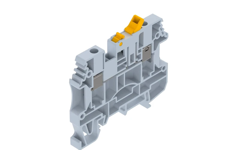 Elmex Knife Disconnect Terminal 4mmGrey for common bar pack of 100