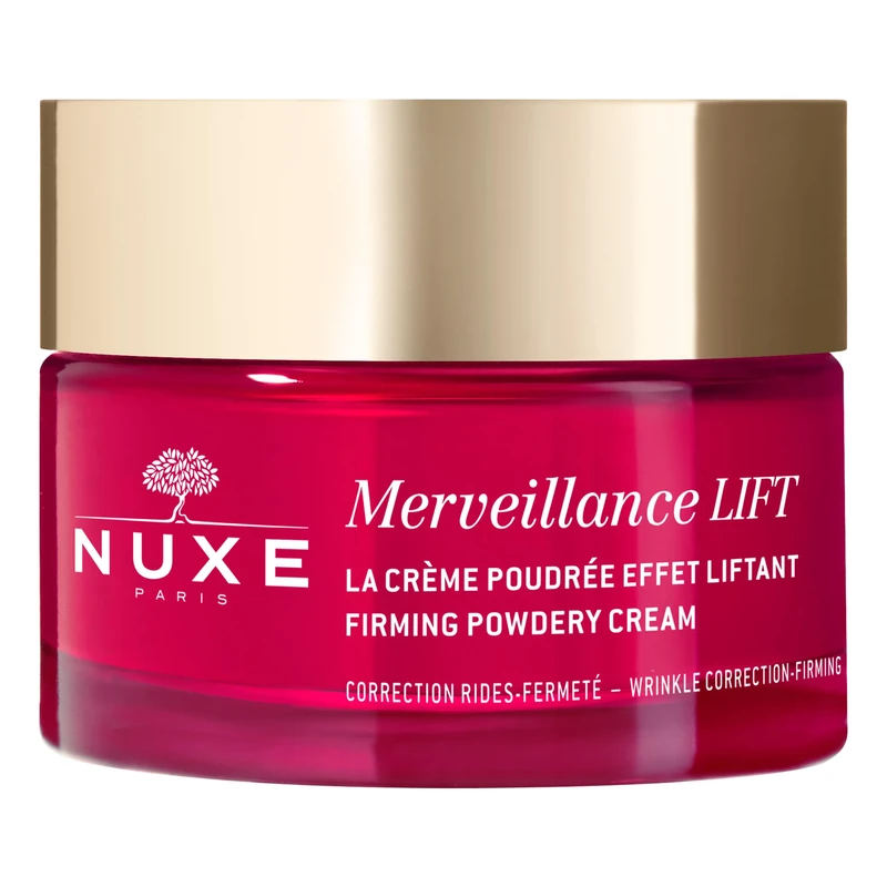 NUXE Merveillance Lift Firming Powdery Cream 50ml, Wrinkle-Smoothing Day Cream, Firms & Lifts Dry Skin, With Soft Powdery Texture, Vegan Formula