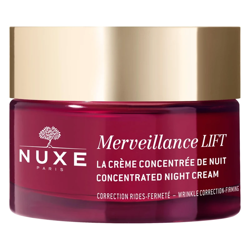 Nuxe Merveillance Lift Concentrated Night Cream 50ml, Firming Night Cream, Smooths Wrinkles & Boosts Skin Elasticity, For Rested & Lifted Skin by Morning, Vegan Formula