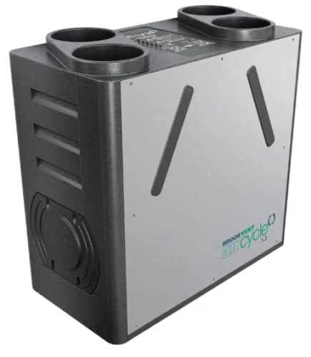 Brookvent Aircycle 1.3 Heat Recovery Ventilation Unit | Wall Mount | Summer Bypass | Potentiometer | Standard Configuration