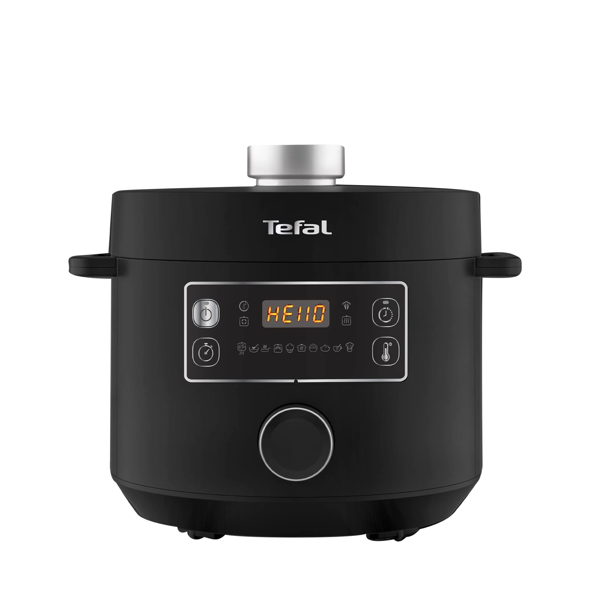 Tefal Turbo Cuisine Electric Pressure Cooker – 10-in-1 Multi-Cooker, 4.8L Capacity, 1000W Power, 10 Automatic Programs (Stew, Steam, Bake, Slow Cook, Rice Cooker & More), Black, CY754840