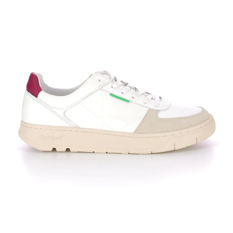 Kickers Unisex Kick Allow Sneaker, Bordeaux White, 7.5 UK