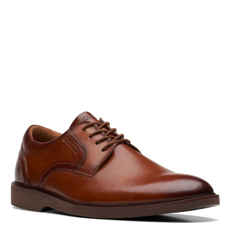 Clarks Women's Malwood Lace Oxford, Tan Leather, 7 UK - Image 1