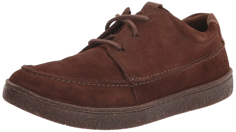 Clarks Men's Hodson Moc Oxford, Dark Brown Suede, 9 UK