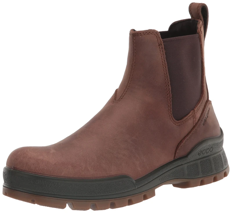 ECCO Men's Track 25 Hydromax Water Resistant Chelsea Boot, Cocoa Brown Nubuck, 5-5.5 US