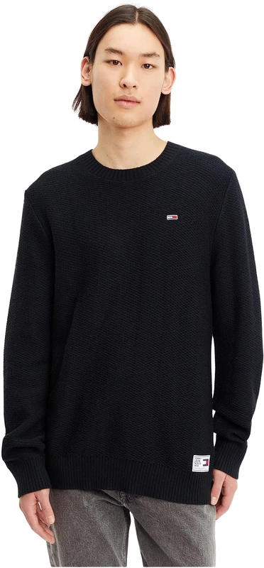 Tommy Jeans Men's Jumper Pullover , Black (Black), M
