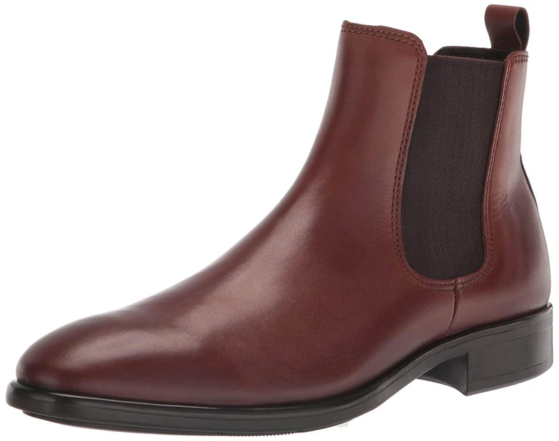 ECCO Men's Citytray Boots - Cognac Leather - 7.5 UK