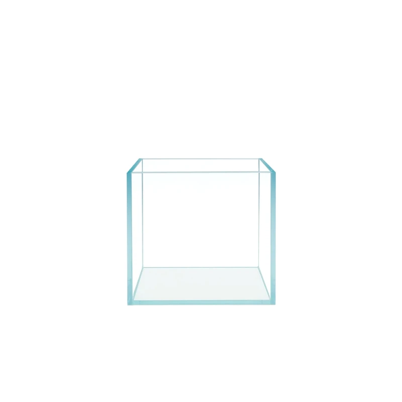 HIRO Aquatics Cube Rimless Frameless Extra Clear Low Iron Glass Aquarium, 5mm Glass, White Leveling Mat Included, w/Lids Options (2 Gal 7.8X7.8X7.8 in (20X20X20cm))