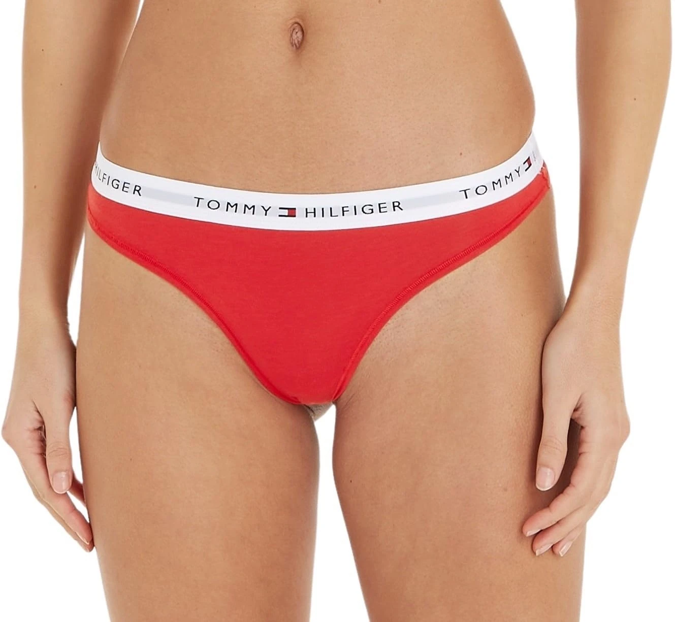 Tommy Hilfiger Women’s Thong, Red (Primary Red), M