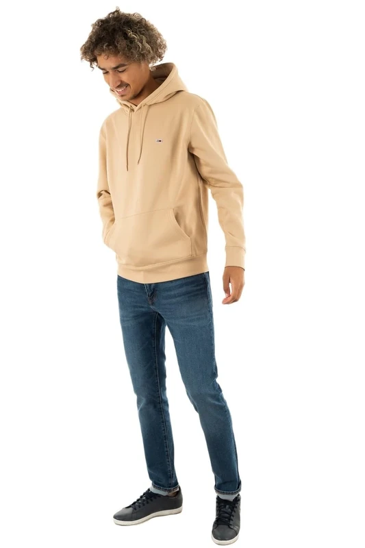 Tommy Jeans Men's Regular Fleece Hooded Sweatshirt - Trench XL - Image 1
