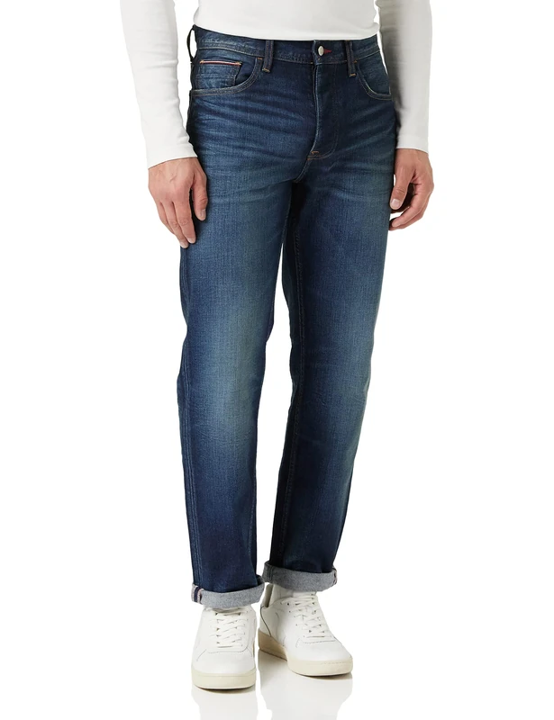 Tommy Hilfiger Men's Tapered Moore Benny Indigo Jeans, Benny Indigo, 31W / 34L