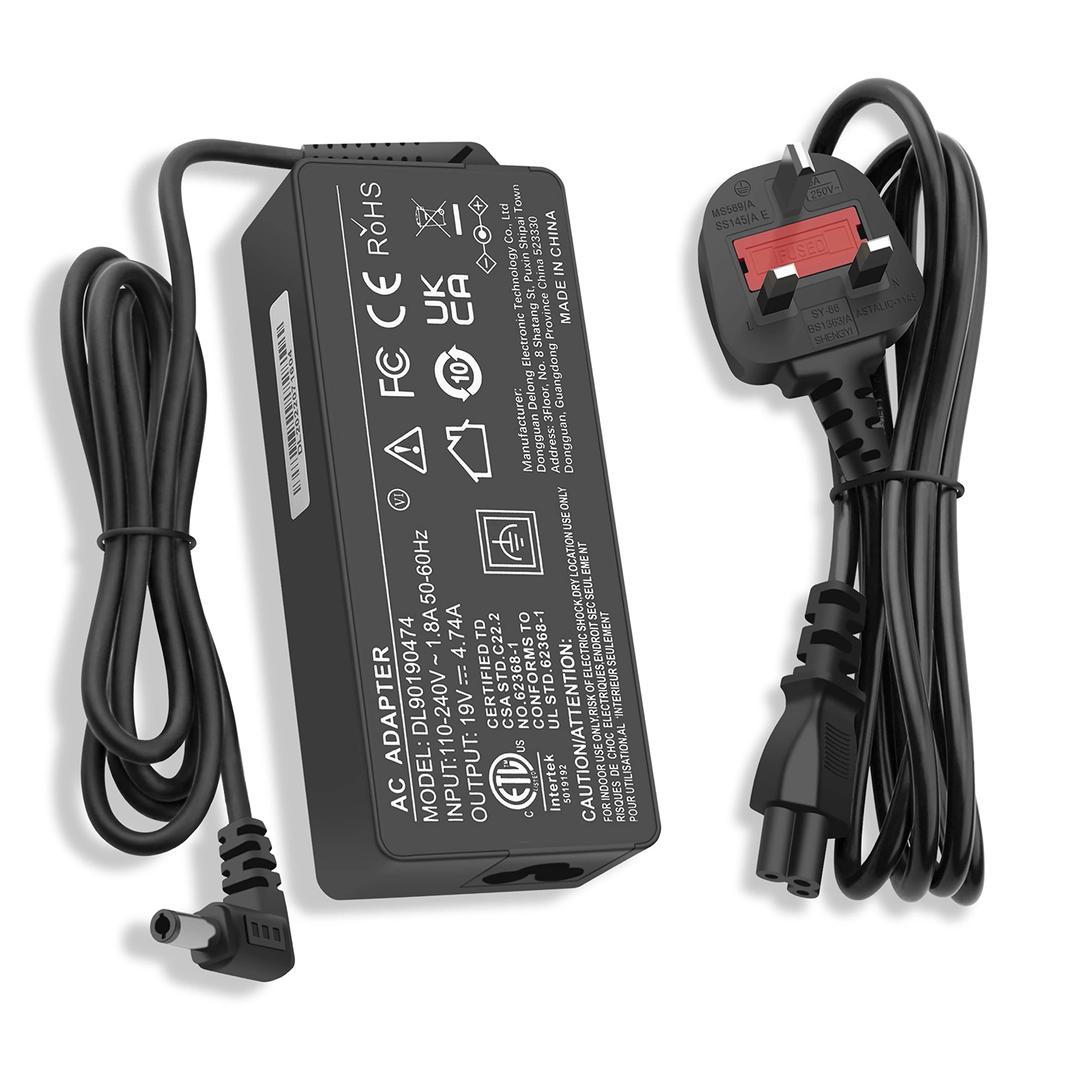 90W Laptop Charger for Toshiba Satellite C50 C55 C655 C675 C850 C855 C855D C55D L50 L55 L55D L655 L750 L755 P50 S50, PA3714U-1ACA PA3917U-1ACA PA3714U-1ACA Adapter Power Supply (5.5 * 2.5mm)
