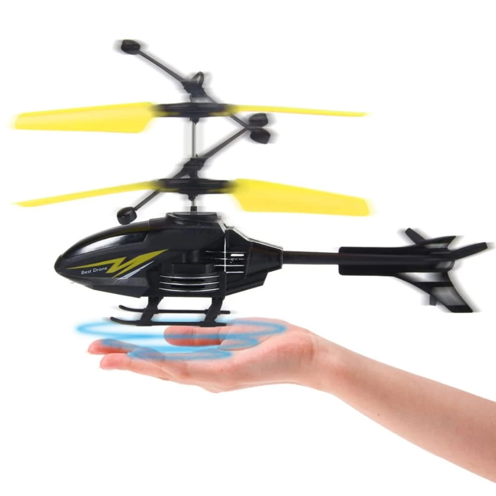 BSTCAR Flight Helicopter Toy, Infrared LED Flying Helicopter, Children's Hand Control Game Outdoor