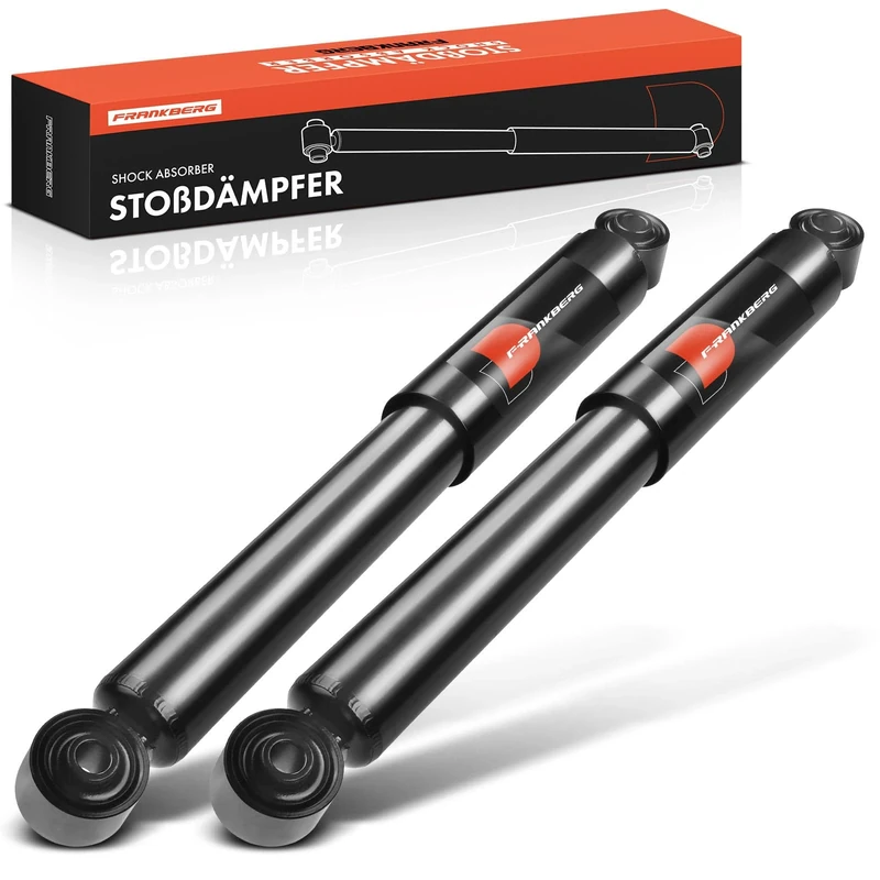 Frankberg 2x Shock Absorber Strut Rear Left Right 475mm Gas pressure Compatible with C.a.d.d.y III MPV 2CB 2CJ 2KB 2KJ C.a.d.d.y III Replace# 313320,23990