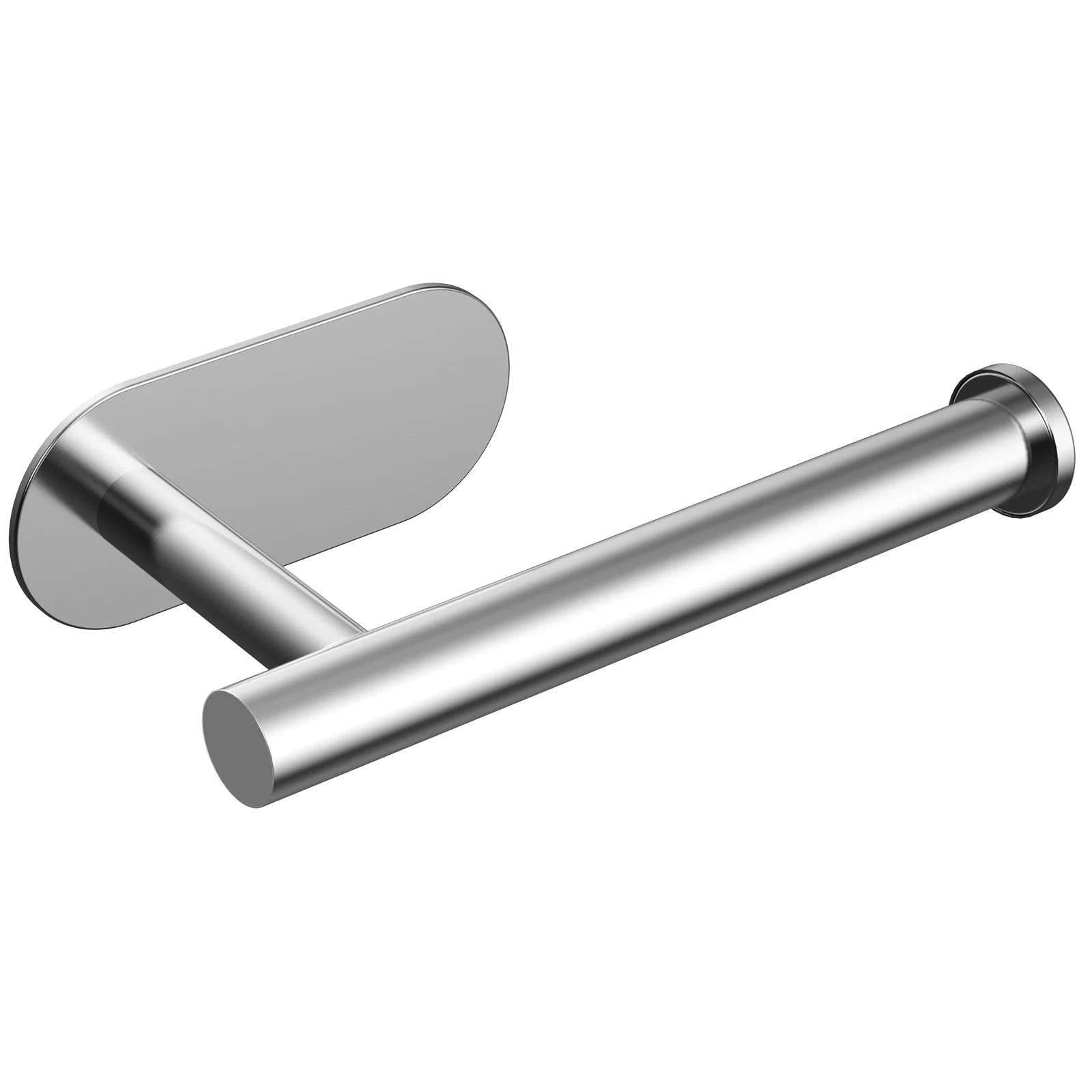 Toilet Roll Holder Self Adhesive, SUS 304 Stainless Steel Wall Mounted Toilet Paper Holder for Bathroom, Washroom, Toilet, Kitchen, Waterproof Rust Resistant - No Drilling