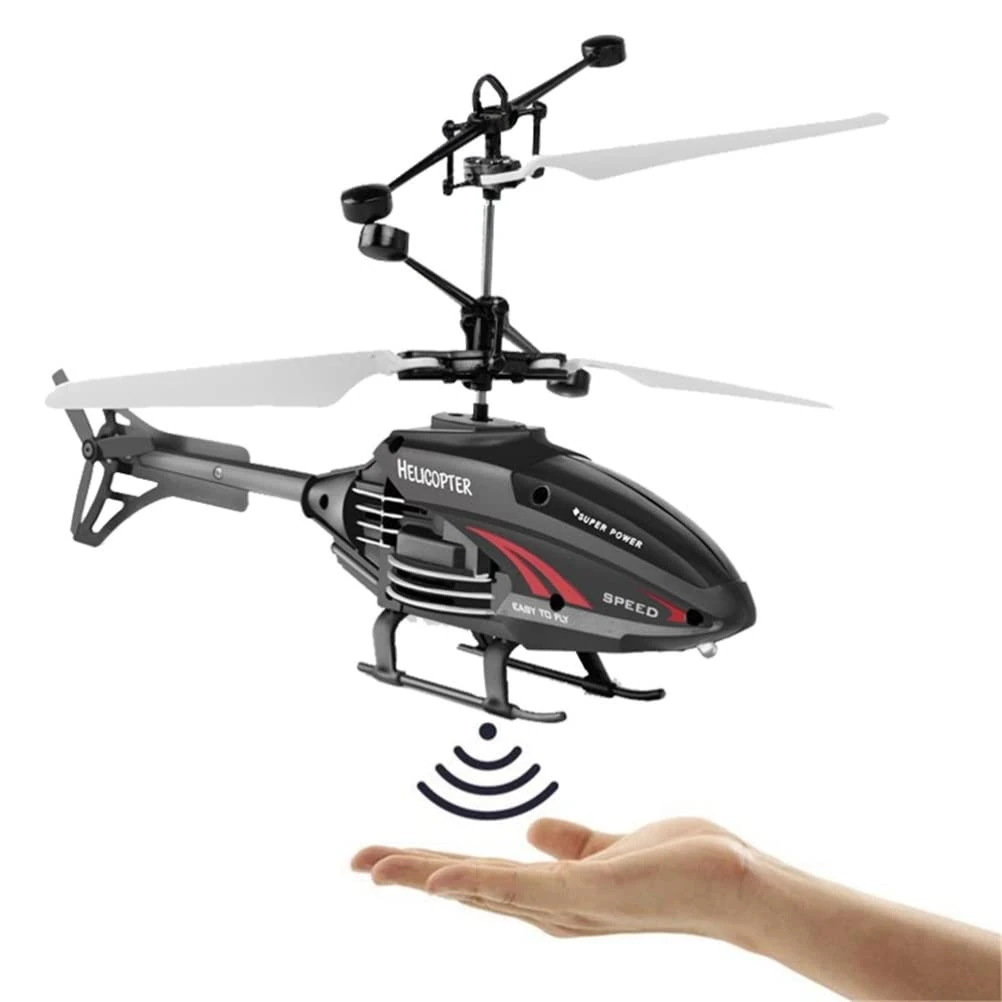 BSTCAR Flight Helicopter Toy, Infrared LED Flying Helicopter, Children's Hand Control Game Outdoor