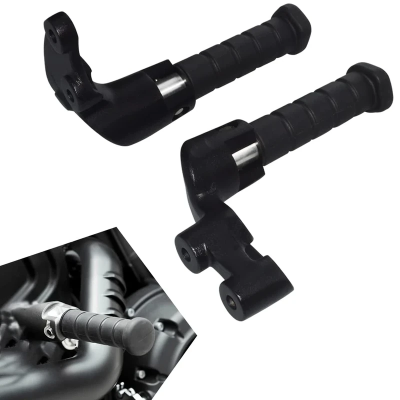 WOWTK Passenger Foot Pegs W/Mounting Bracket for Indian Scout 2015-2024,Scout Sixty 2016-2024,Scout Bobber 2018-2024,Black