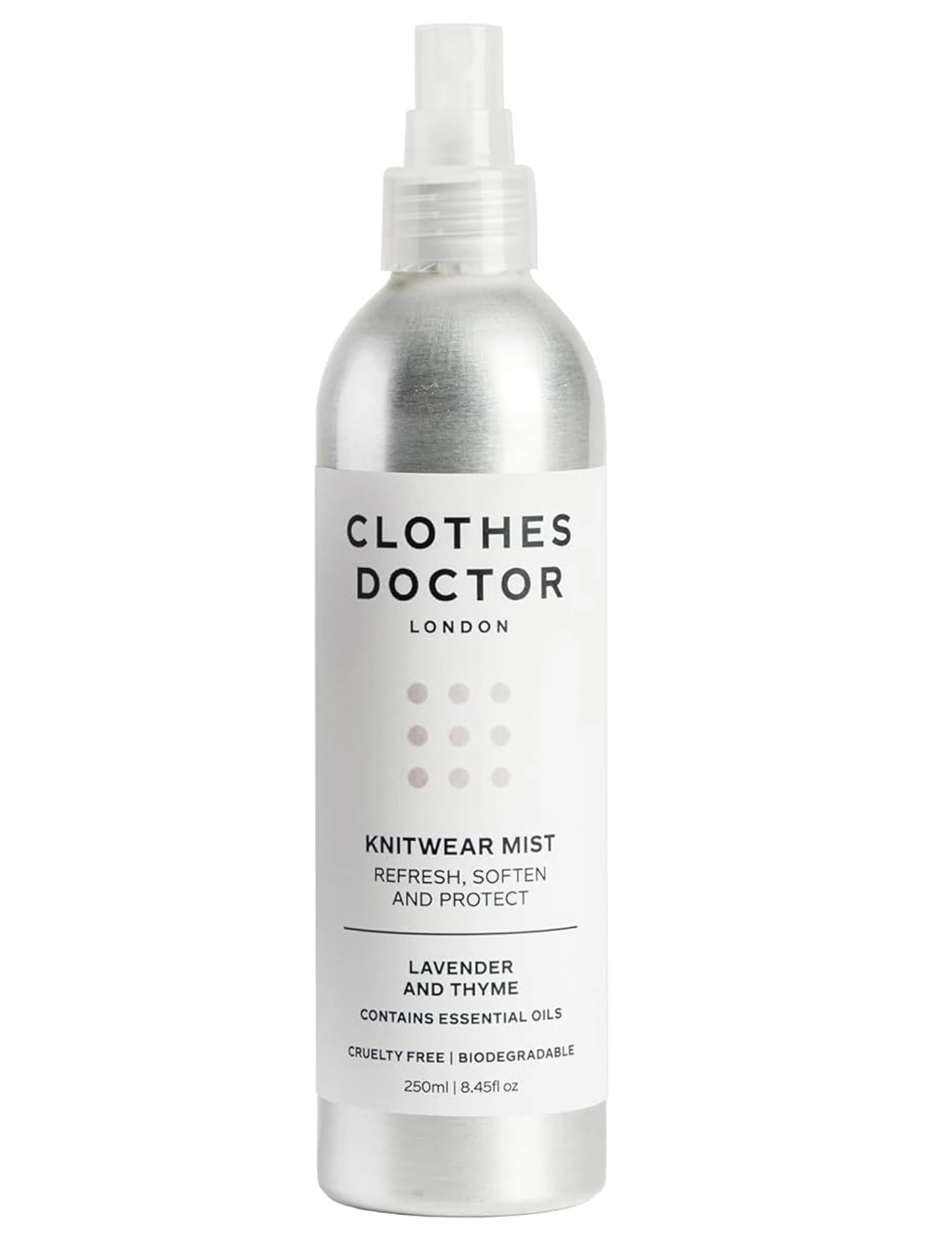 Knitwear Mist Lavender and Thyme | Hated By Moths, Refresh, Scent & Soften| Spray onto Wool Cashmere Mohair Angora & Mixed Yarn Knitwear | Natural Ingredients Vegan Biodegradable Made in Britain