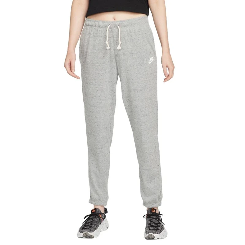 Nike DM6390-063 W NSW Gym VNTG Easy Pant Pants Women's DK Grey Heather/White L