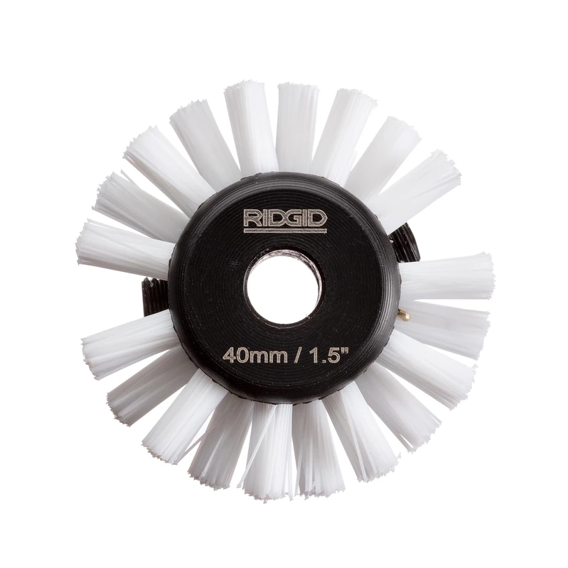 RIDGID 68933 1.5" (40mm) Nylon Brush for 1/4" (6mm) Cable