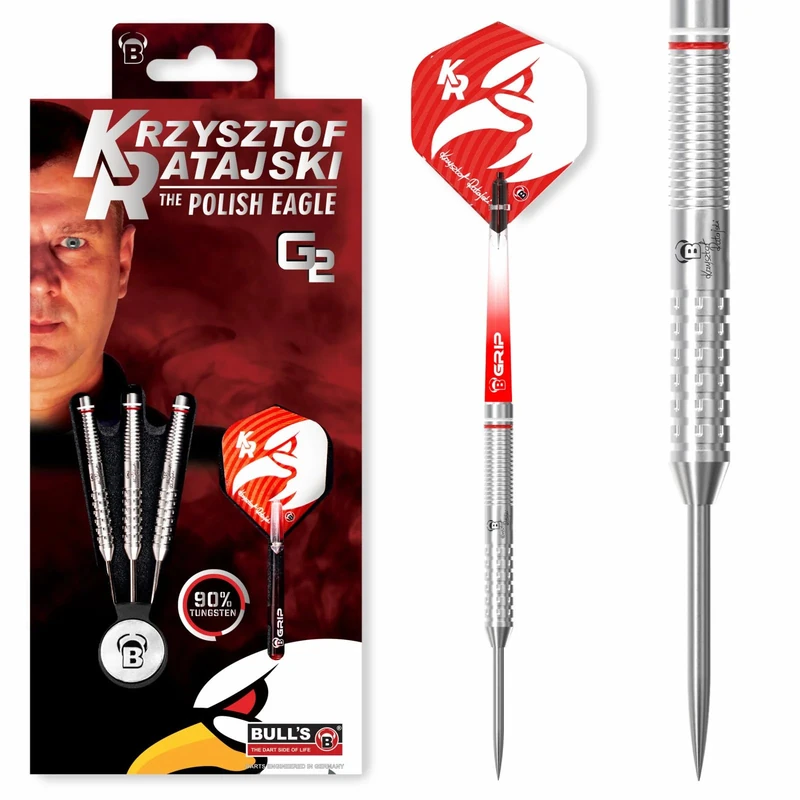 BULL'S Ratajski G2 Dart, Silver, 22 g - Image 1