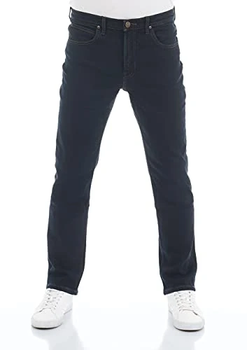 Lee Men's BROOKLYN STRAIGHT Jeans, BLUE BLACK, 46W / 32L