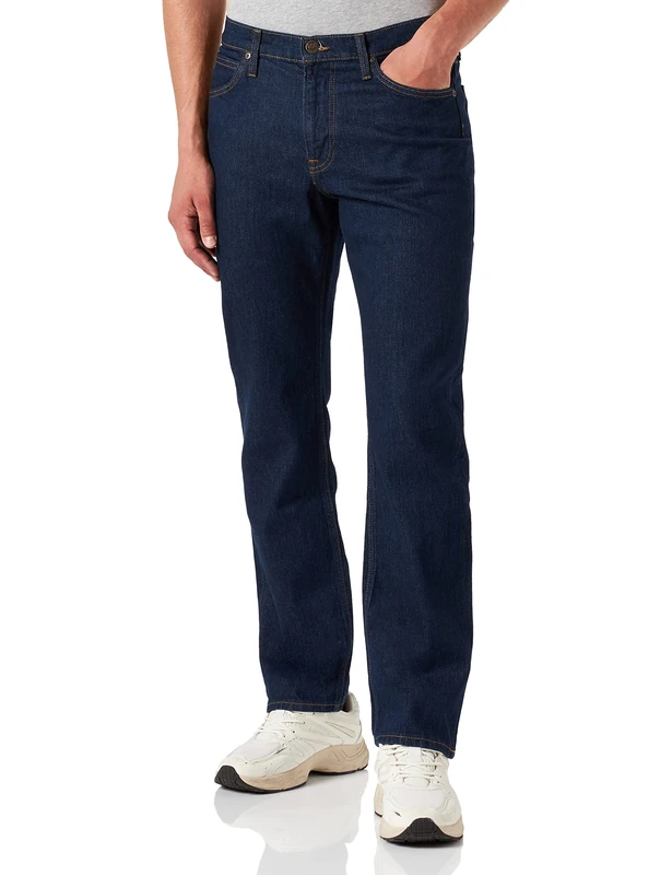 Lee Men's Jeans West, Regular Straight Fit, Straight Leg