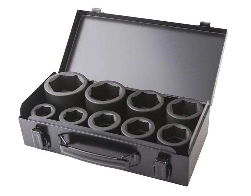 CLAS Equipements OS 3500 Hexagonal Impact Socket Set 24-50 mm 1 Inch (9 Pieces)