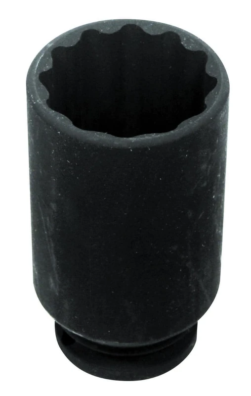 CLAS Equipements OM 0056 Impact Socket 12 Sided Hub Nut Diameter 36 mm 1/2 Inch Length 85 mm