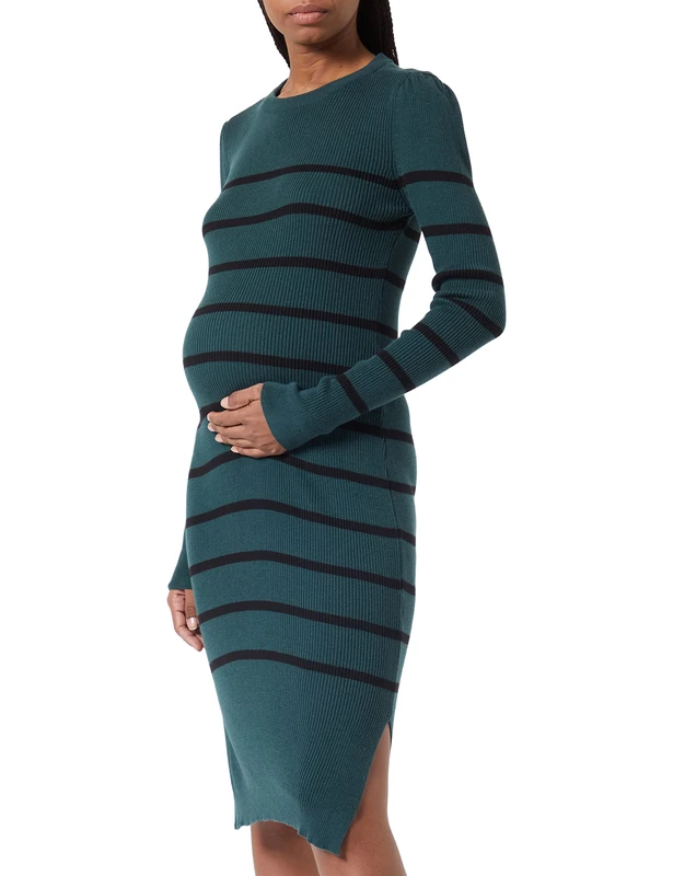 Noppies Maternity Women's Dress Obion Long Sleeve, Green gables-P982, XL