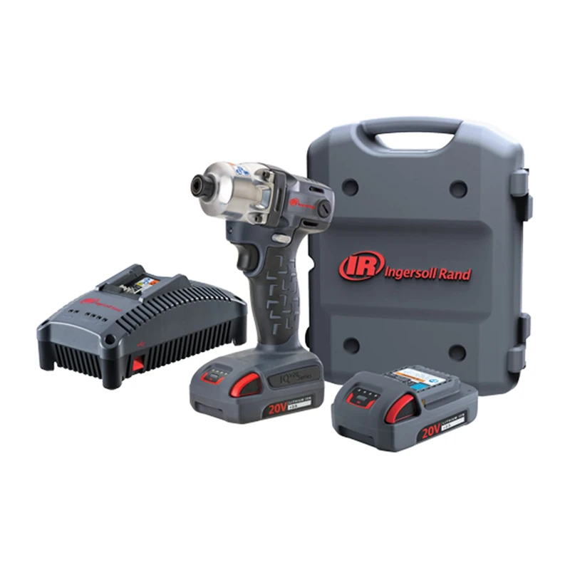 Ingersoll Rand W5111-K22-EU, 1/4" 20 V Impact Driver 2 Battery KIT 2,5 AH and Charger (UK Plug) with CASE