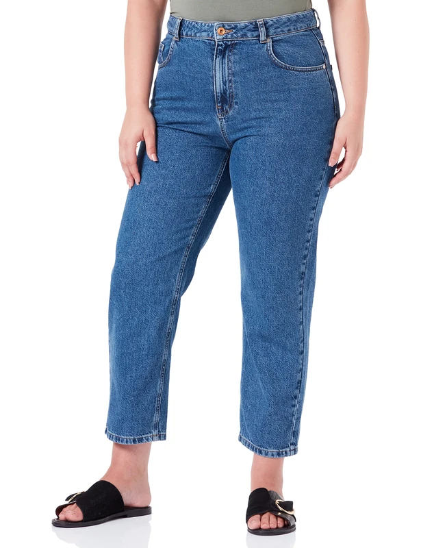 United Colors of Benetton Women's Trousers, Blue Denim 901, 6