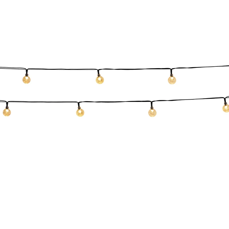 LUMI JARDIN FESTY White 20 LED Solar String Lights 5.8 m Warm White
