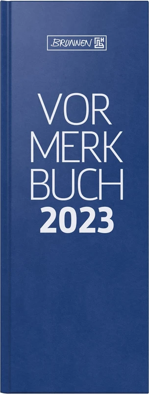 BRUNNEN Daily Calendar Model 786 2023 Sheet Size 11 x 29.7 cm Blue