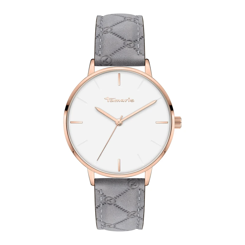 Tamaris Logomania Watch, Rose Gold/Grey, 36 mm, Modern