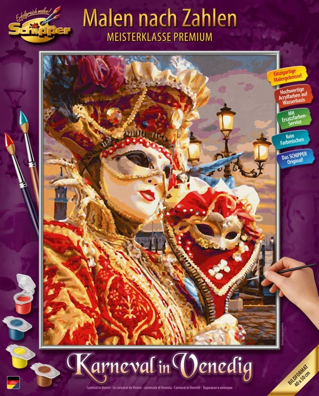 Schipper Painting Kit - Carnival in Venice - 40 x 50 cm - Image 1
